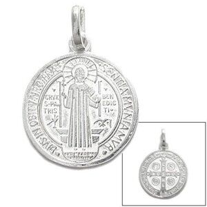 ST. BENEDICT MEDAL (19MM) IN STERLING SILVER